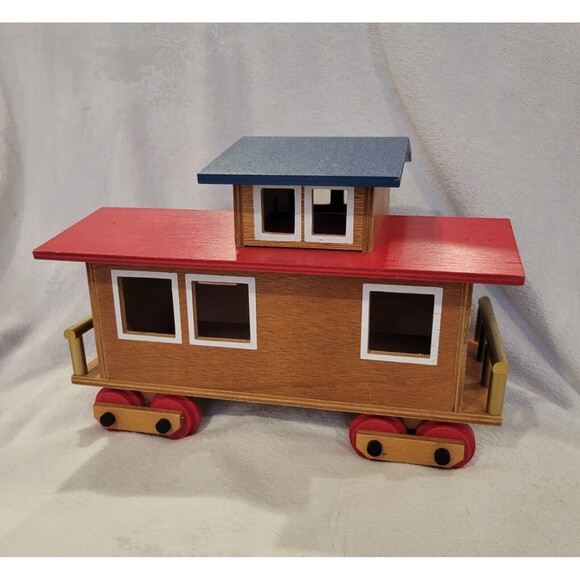 ACME Brooklyn TA995 Express Wooden Train Set Caboose Retro Decorative Train VTG - Picture 1 of 7